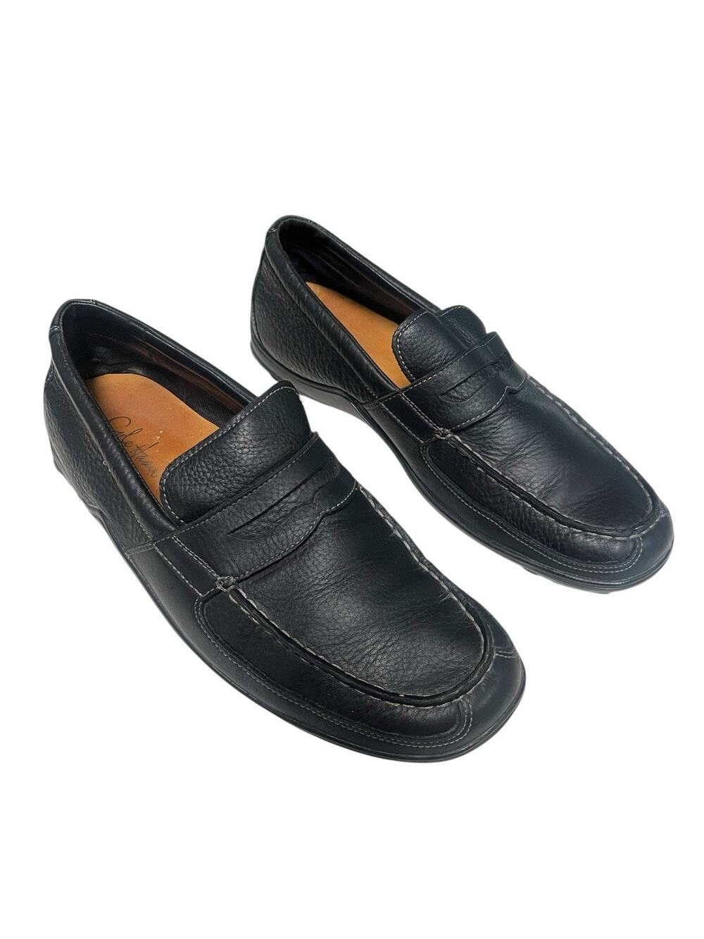 Cole Haan Men’s Leather Driving Loafers Size 10.5 Black Moccasin Professional